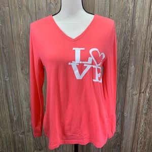 Faded Glory long sleeve LOVE T-shirt